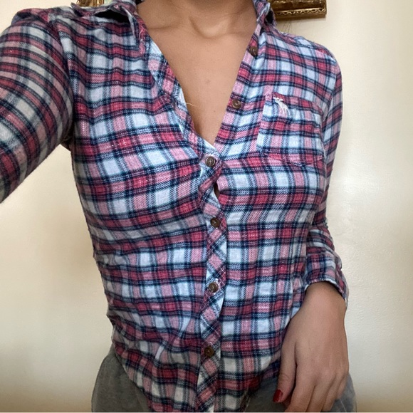 Abercrombie flannel top - Picture 1 of 3